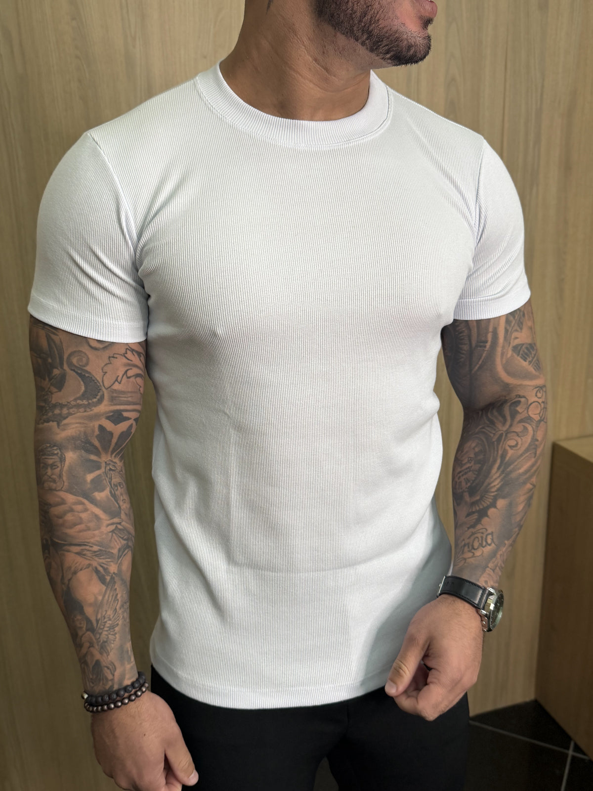 Camiseta Ribana Slim Fit Masculina | Lord Outfit