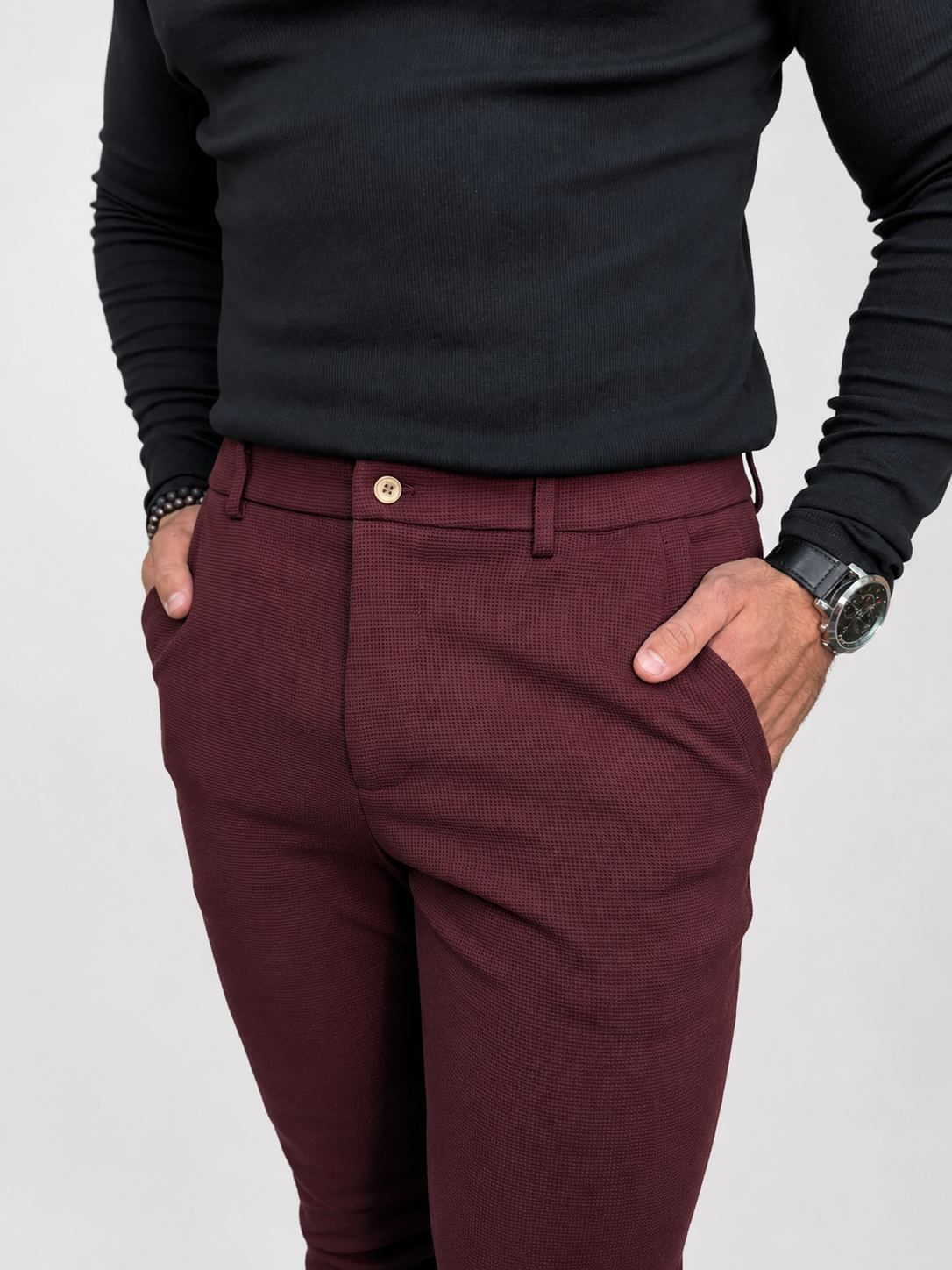 Calça Alfaiataria Texturizada Masculina | Lord Outfit