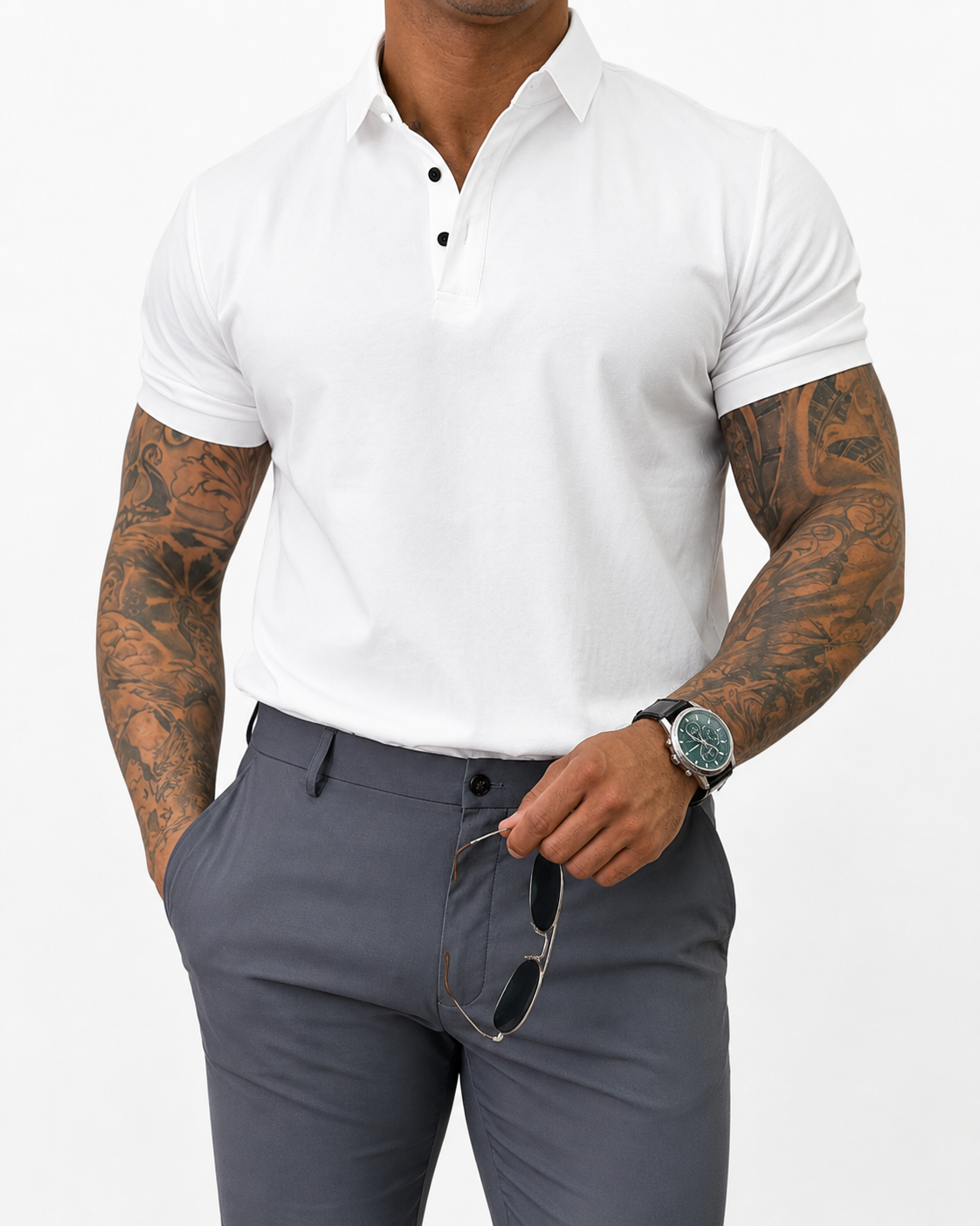 Conjunto Polo Conde e Calça Marquês Slim | Lord Outfit