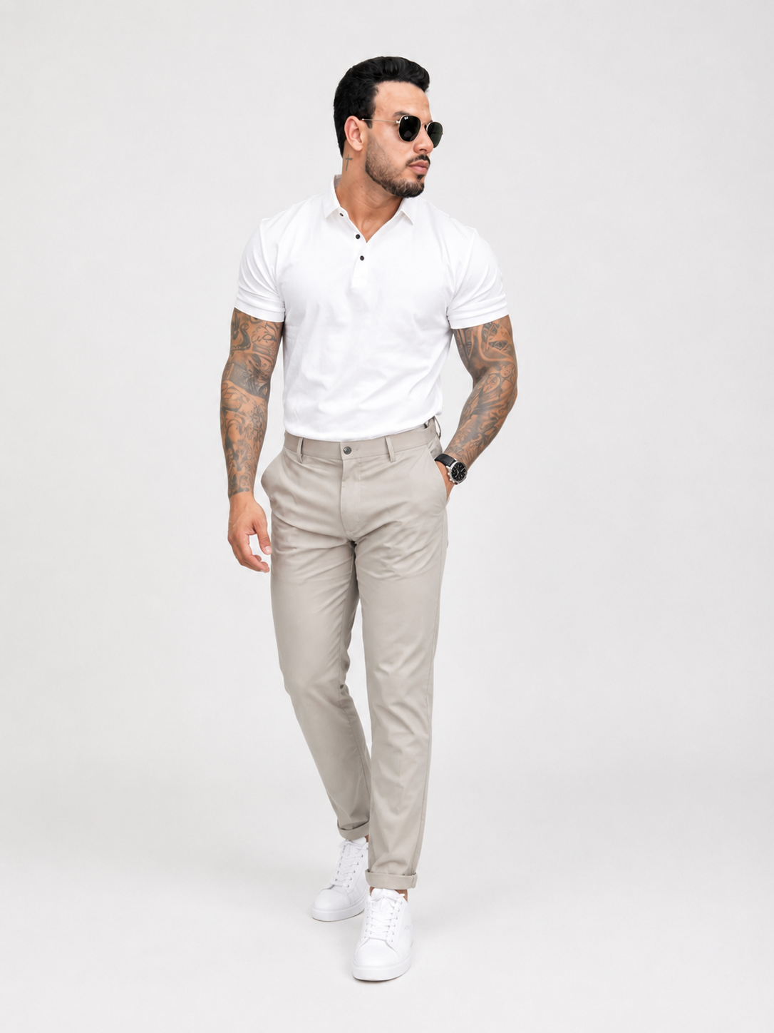 Conjunto Polo Conde e Calça Marquês Slim | Lord Outfit
