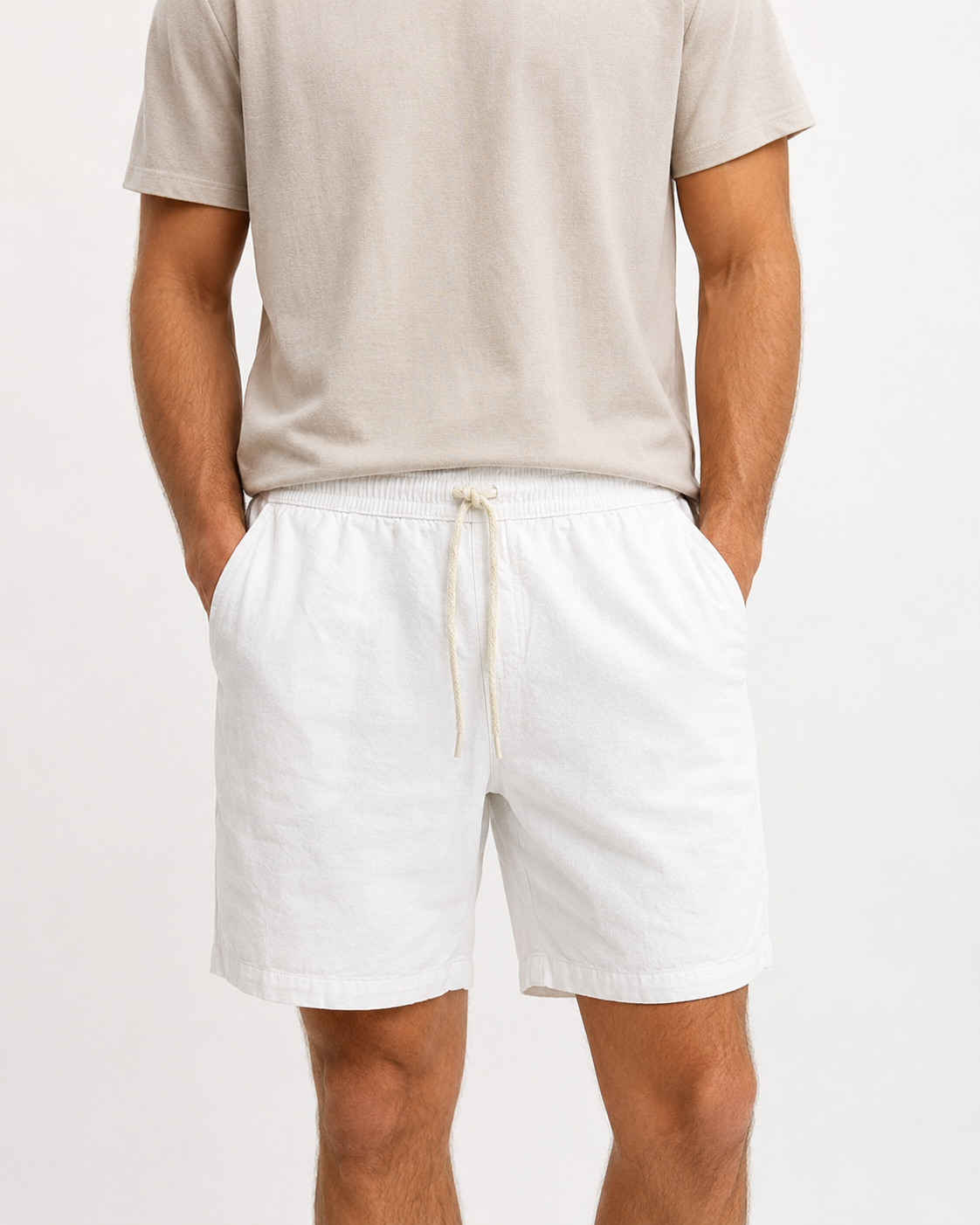 Shorts de Linho Masculino Caimento Moderno | Lord Outfit