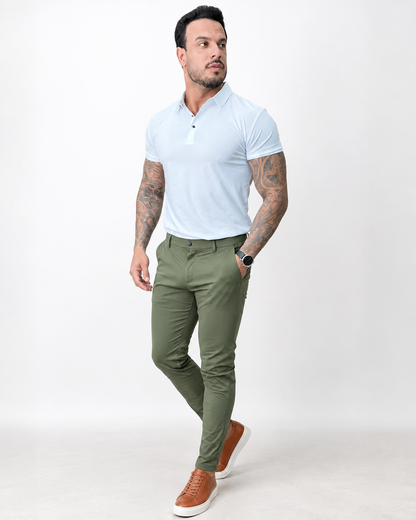Conjunto Polo Conde e Calça Marquês Slim | Lord Outfit