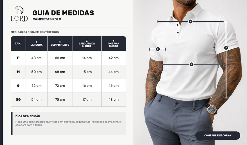 Tabela de Medidas