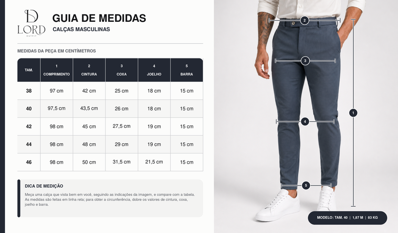 Tabela de Medidas