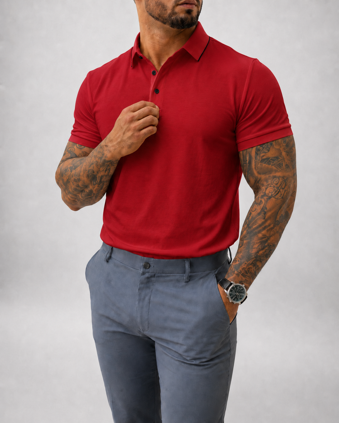 Camiseta Polo Conde Slim Tecnológica | Lord Outfit